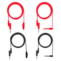 Sumnacon Multimeter Test Lead Set - Stackable Banana Plug to Test Hook, Banana Plug to Alligator Clips Test Cable Kit, Flexible Silicone Electrical Test Wire Leads with Protective
