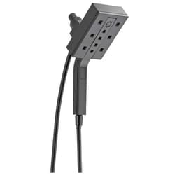 Delta Faucet 4-Spray Touch-Clean H2Okinetic In2ition 2-in-1 Dual Hand Held Shower Head with Hose and Magnetic Docking, Matte Black 58473-BL, 1.75 GPM Water Flow