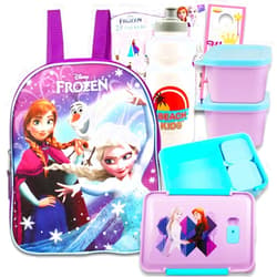 Disney Frozen Mini Backpack and Lunch Box Bundle with Stickers, 11