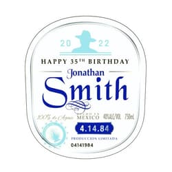 Generic Personalized Happy Birthday Label to fit Don Julio Tequila Bottles