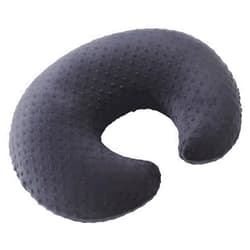DONOMILO Minky Dots Nursing Pillow Cover, Case Plush Breathable Breastfeeding Pillow Slipcover Fits Nursing Pillow, Super Soft Snug Positioners for Baby Boy Baby Girl(Black)