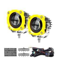Galaxyman [2-Pack] 3 Inch LED Laser Light Pods, High Beam 3in Offroad Lighting, Bright Off Road Driving LED Lamps for Truck Jeep Wrangler,Car,ATV SUV,Boat Galaxyman