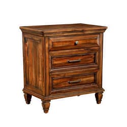 Coaster Home Furnishings Avenue 3-Drawer Nightstand Weathered Burnished Brown