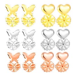 ASLLRISONY Original 6 Pairs Magic Earring Lifters,Hypoallergenic Earring Backs for Droopy Ears,Upgraded Heavy Earring Support Backs,Adjustable Earring Backs for Heavy Earring,Earring Backs