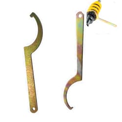 YehVeh 2 Pack Coilover Wrench Spanner Set C-Shape Hook Wrenches Tool for 42mm-62mm Nut Motorcycle Dirt Bike Coil Over Suspension System Shock Absorber Adjustment