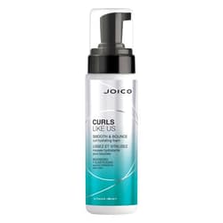 Joico Curls Like Us Smooth & Bounce Curl Hydrating Foam | For Curly Hair | Reduce Frizz | Enhance Curl Patterns | 72-Hour Humidity Protection | With Moringa Seed & Algae Oil | 6.7 Fl Oz