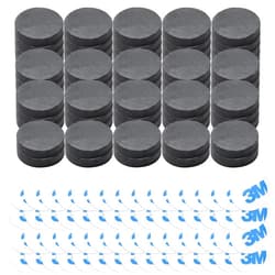 GBYMIUY Ceramic Magnets, Hard Ferrite Magnets for Crafts Science Hobbies DIY Projects, Round Magnets for Refrigerator, Whiteboard-60Pcs, Dia 18mm x 4mm Disc