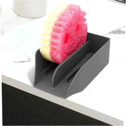 AMAZYC-US Smiley Face Sponge Holder for Scrub Daddy Kitchen Sink with Drain Spout, Sponge Holder, Large Soap Dish, Sink Caddy Organizer, Dishwasher Safe, Kitchen Accessories