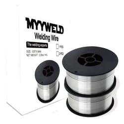 MYYWELD Welding Wire, Flux Core Mild Steel E71TGS.030-Diameter, 4-Pound Spool Mig Gasless (0.030-Inch 2LB*2)