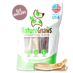 Nature Gnaws USA Elk Antlers for Dogs 5-8