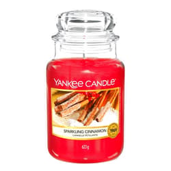 Yankee Candle Large Jar Scented Candle, Sparkling Cinnamon, Up to 150 Hours Burn Time