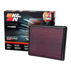 K&N High-Flow Original Lifetime Engine Air Filter: Increase Power & Towing, Washable, Premium: Compatible with 1999-2019 Chevy/GMC (Silverado, Suburban, Tahoe, Sierra, Yukon, Avalanche) 33-2129
