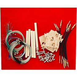 HUNGUN Violin Parts 10pc Maple Wood 4/4 Violin Bridge 10 Pc Soundpost10 Tail Gut10 Fine Tuner Parts