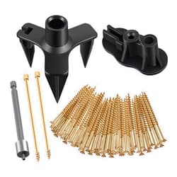 KOSIDA Squeaky Floor Repair Kit Floor Squeak Repair Kit 3233 Woodworking Project Kits Fix a Squeaky Floor for Wood Floors Carpeted Floors Hardwood Vinyl Linoleum Floors and Stairs (50)