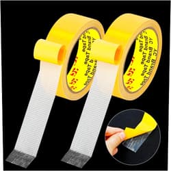 Xokipol 2Pcs Sided Tape Heavy Duty - High Stickness,Multipurpose Adhesive Carpet Tape Transparent Adhesive (33ft)