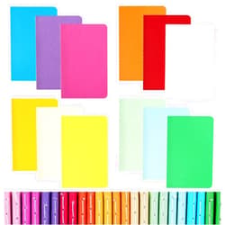 EOOUT 24pcs Lined Journals, 3.5 x 5.5in Small Pocket Notebooks, Journals for Kids, 48 Pages Lined Notepad, 12 Colors for Students, Traveler, School Supplies