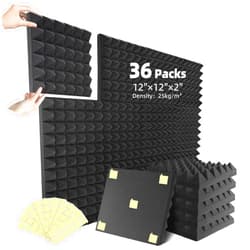 Sonicreative 36 Packs Acoustic Foam Panels Pyramid 2