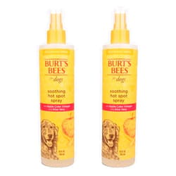 Burt's Bees for Pets Hot Spot Spray with Apple Cider Vinegar and Aloe Vera, 95% Natural Origin Formulas, Dog Spray for Itchy Dogs, Dog Spray Itchy Skin Relief, 2pk 10oz