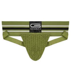 GOLBERG G Golberg – Men 3” Wide Band Classic Athletic Supporter – Performance Jockstrap Elastic Waistband - Solid Color - Stretch Mesh