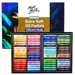 Mont Marte Extra Soft Oil Pastels 72pc, Assorted Bright Colors, Vibrant and Buttery, Versatile Art Pastels for Blending, Layering & Shading, Ideal for Art, Craft, Coloring and Sketching