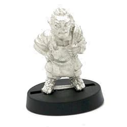 Stonehaven Miniatures Stonehaven Halfling Barkeeper Miniature - 20mm Lead-Free Pewter Figure, 28mm Scale, Unpainted, Made in USA