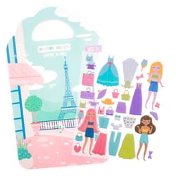 Stephen Joseph, Reusable Puffy Sticker Book for Kids - 35 Removable Stickers with Play Scene, Trabvel Activity Set for Toddlers, Educational Toy for Creativity and Imaginationn - Dreamer