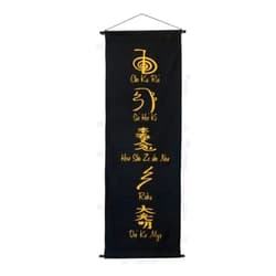 Kheops International Banner -Cotton Hand Printed -Reiki Symbols