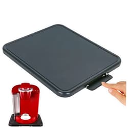 BAKEWAY Kitchen Caddy Sliding Tray - Appliance Coffee Maker Slider, Large Rolling Tray Countertop Moving Sliders for Stand Mixer Air Fryer, Toaster, Blender, and More -11.7'' W × 13.8''D