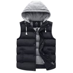 wantdo Women's Quilted Puffer Vest Thicken Warm Winter Coat with Removable Hood