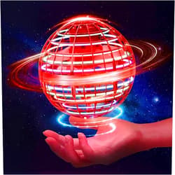 HONBQYCC Flying Orb Ball Toys, Galaxy Ball 2024 Hover Ball Soaring Nebula Flying Orb, Hand Controlled Boomerang Galactic ifly Spinner, RGB Light Magic Space UFO Toy, Mini Drone for Kid Adults Outdoor Indoor