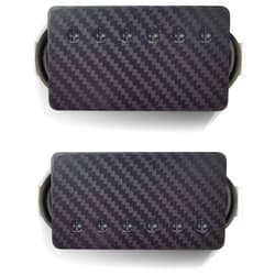 Bare Knuckle Pickups Ragnarok Humbucker Set Carbon Fiber w/Black Screws 50mm