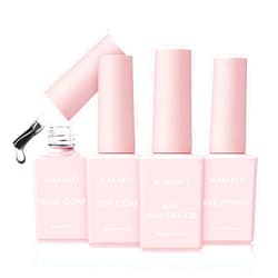 Makartt Gel Nail Polish Gel Top Coat & Base Coat Set with Nail Primer and Nail Prep Dehydrator(8ml)