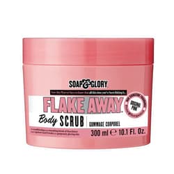 Soap & Glory Original Pink Flake Away Exfoliating Body Scrub - Smoothing & Buffing Body Scrub - Floral Scented Body Polish with Shea Butter, Sea Salt & Sweet Almond Oil (300ml)