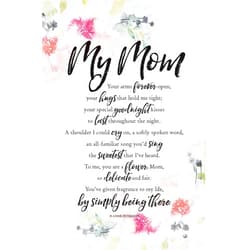 DEXSA My Mom Your Arms Wood Plaque with Inspiring Quotes 6