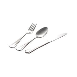 BOUYOTA 6 Piece Stainless Steel Flatware Set, Including 2 Dinner Forks, Knives, Spoons Each; Top Food Grade Extra-Fine Stainless Steel, Silverware Set, Metal Forks for Home Kitchen Restaurant Hotel