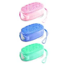 Bamodi Silicone Body Brush - Exfoliating Bath Scrubber - Soft Shower Loofah for Kids and Adults - Alternative to Traditional Back Scrubbers - Shower Exfoliating Scrubber - All Kinds of Skin