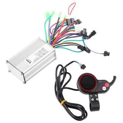 Alomejor Motor Brushless Controller with Rainproof LCD Display Control Panel and Shift Switch Accessory for Electric Bike