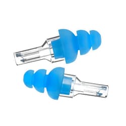Etymotic Research ER20 High-Fidelity Earplugs (Concerts, Musicians, Airplanes, Motorcycles, Sensitivity and Universal Hearing Protection) - Standard, Clear Stem w/ Blue Tip