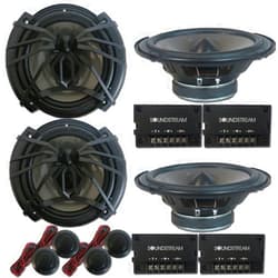 Soundstream & DCO 4 x Soundstream AC.6 Arachnid Series 6.5 inch 2-way Car Audio Component Speaker System 6-1/2