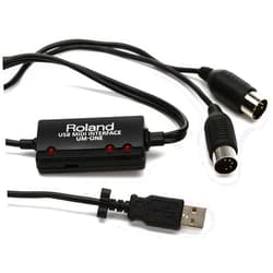 Roland UM-ONE-MK2 One in Two Out Midi Cable