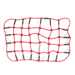 VGEBY Elastic Luggage Roof Rack Net Stretchable Simulation Accessory for 1/8 1/10 RC Crawler Rubber Material Sportgoal Model Car Accessories(Red¡ê?