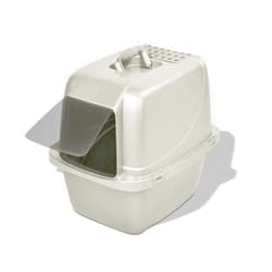 Van Ness Pets Odor Control Large Enclosed Cat Litter Box, Hooded, Pearl, CP6