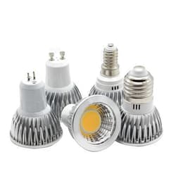 AKSPET AGIPS Wide Voltage Lights 1pc Led Spotlight GU10 LED 9W 12W Dimmable Aluminum Body Led Bulb 9W 12W COB G5.3 E14 E27 LED Lamp AC 110V 220V 240V Household Bulbs (Color : OneColor, Size : E27 9W)