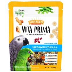 Vitakraft Sunseed Vita Prima Wholesome Nutrition Safflower Formula Large Parrot Food, 4 LBS