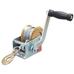 Big RED ATRT1061CR Torin 600lbs Capacity Manual Hand Crank Winch with 26.3FT Steel Cable