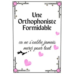Dani DH Une Orthophoniste Formidable.ca ne s'oublie jamais merci pour tout: Carnet de Notes | Cadeau Original D’anniversaire, Noël ou Appréciation Pour Orthophoniste, Femme, Amie et Collègue (French Edition)