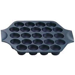 Iwachu 24025 Takoyaki 23 Holes, Induction Compatible, Black Baking, Nambu Ironware, Black Casting, 1.6 inches (4 cm) Hole Diameter 1.6 inches (4 cm)