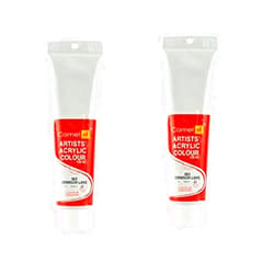 Camlin Kokuyo Artist Acrylic Colour Tubes 120ml Crimson Lake 063 (Pack of 2)