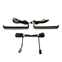 BEST CONNECTIONS Custom Dynamics Low-Profile LED Saddlebag Lights for Harley CVO & Touring Bikes - Smoke