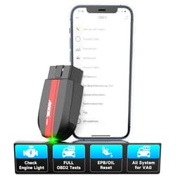 ANCEL BD500 Bluetooth Diagnostic Scan Tool for VW Audi Seat Skoda Diagnosis, Full Systems Volkswagen OBD2 Scanner Vag Car Code Reader with Battery Check EPB Reset for iPhone, iPad & Android